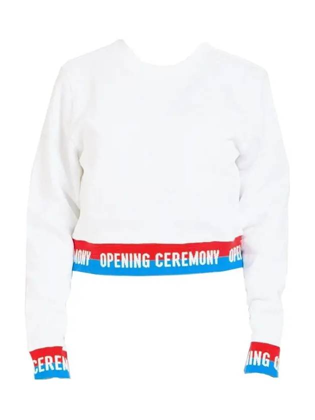 11th Anniversary Logo Trimmed Crop Sweatshirt W17TDG12059 100 - OPENING CEREMONY - BALAAN 2