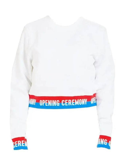 11th Anniversary Logo Trimmed Crop Sweatshirt W17TDG12059 100 - OPENING CEREMONY - BALAAN 2