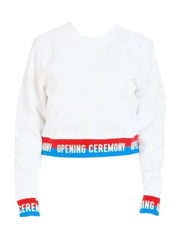 11th Anniversary Logo Trimmed Crop Sweatshirt W17TDG12059 100 - OPENING CEREMONY - BALAAN 1