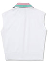 Color block collar sleeveless women WHITE - 20THHOLE - BALAAN 3