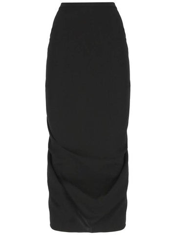 Dries Van Noten Skirt With Drape - DRIES VAN NOTEN - BALAAN 1