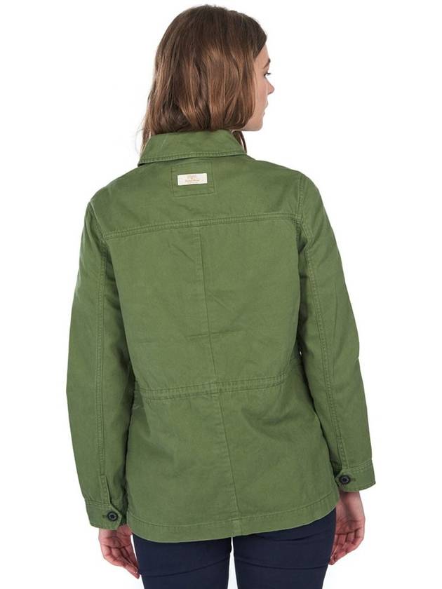 Women's Lola Casual Jacket Green Lola Washed Casual Jacket - BARBOUR - BALAAN 6