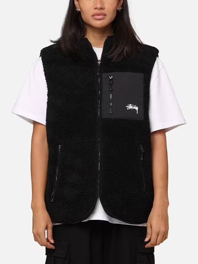 AU Australia 8BALL SHERPA Reversible Vest ST0M0475 Black MENS M L XL - STUSSY - BALAAN 7