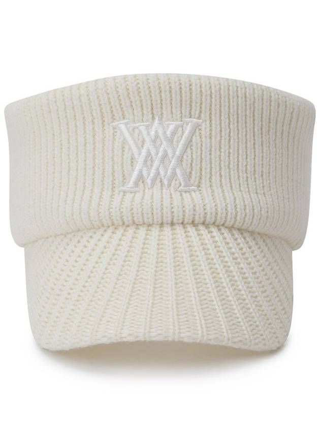 Official SOLID KNIT VISOR WH - ANEWGOLF - BALAAN 4