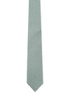 Woven Print Silk Tie Green - SALVATORE FERRAGAMO - BALAAN 2