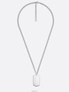 CD Plate Pendant Necklace Silver - DIOR - BALAAN 6