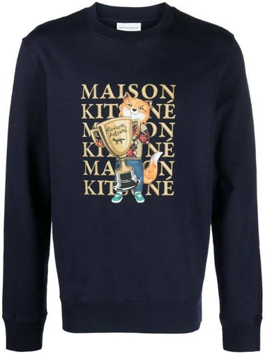 Fox Champion Regular Sweatshirt Navy - MAISON KITSUNE - BALAAN 1