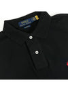 Embroidery Red Pony Short Sleeve Polo Shirt Black - POLO RALPH LAUREN - BALAAN 5