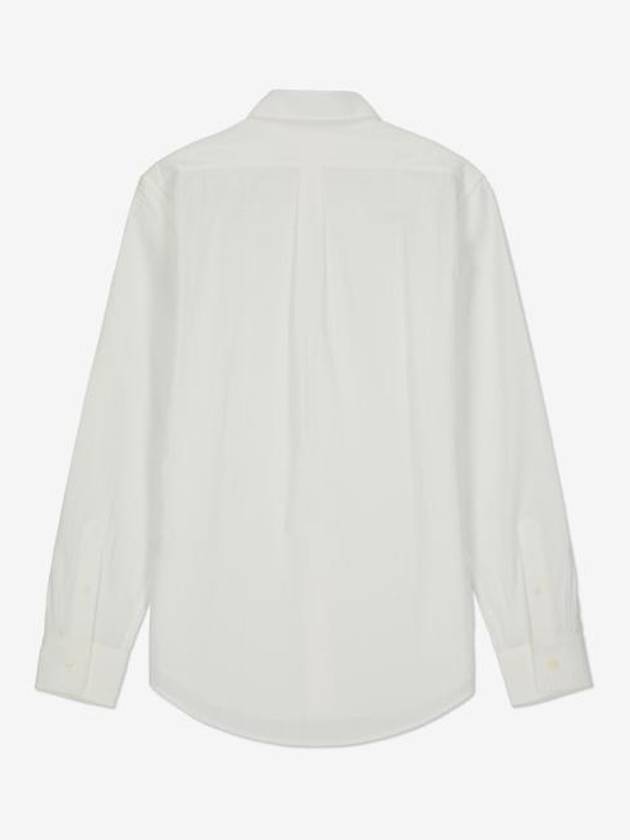 Logo Detail Long Sleeve Shirt White - GIVENCHY - BALAAN 3