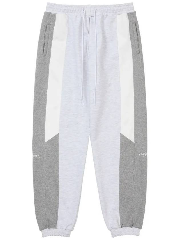 Tri Mix Sweat Track Pants Melange Gray - AJOBYAJO - BALAAN 1