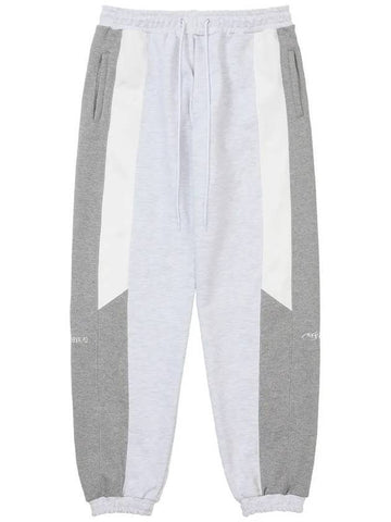 Tri Mix Sweat Track Pants Melange Gray - AJOBYAJO - BALAAN 1