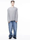 Men s M243TP03GR Pigment Slit Long Sleeve T Shirt Gray - CHANCE'S NOI - BALAAN 5