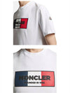 Tri-Color Motif Short Sleeve T-Shirt White - MONCLER - BALAAN 6