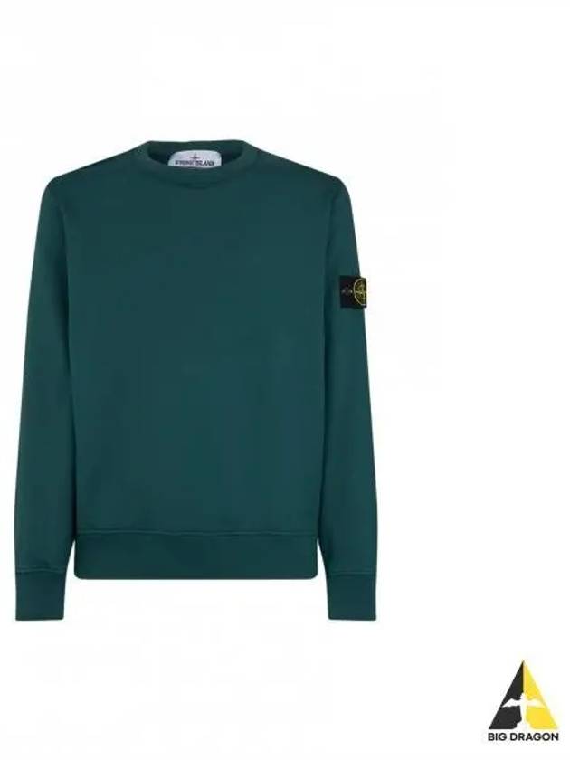 Wappen Patch Crew Neck Sweatshirt Green - STONE ISLAND - BALAAN 2