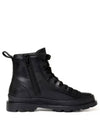 Brutus Medium Lace-up Worker Boots Black - CAMPER - BALAAN 2