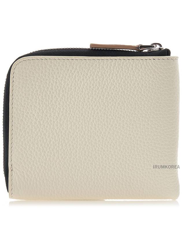 Stitch Logo Calfskin Card Wallet Ivory - MARNI - BALAAN 4