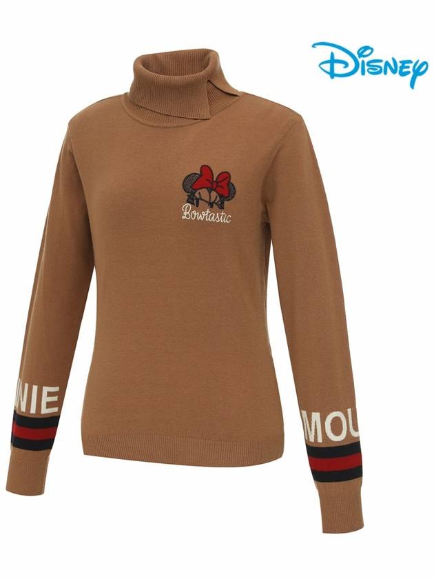 Women Wool Artwork Embroidery Turtleneck Knit Sweater DO3LKT006 - DISNEY GOLF - BALAAN 2