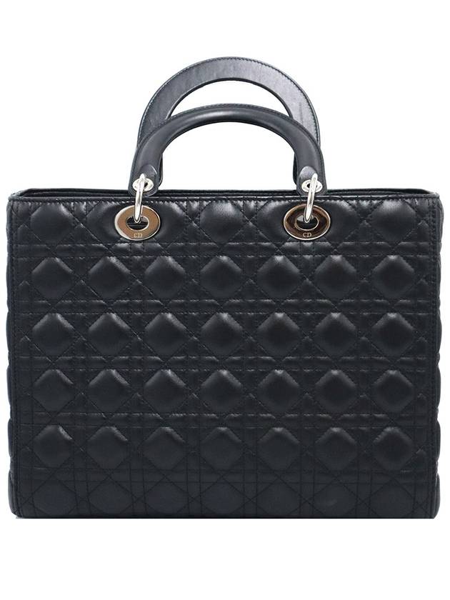 Dior Christian M0566OWCB Black Cannage Lambskin Lady Large 2WAY - DIOR - BALAAN 4