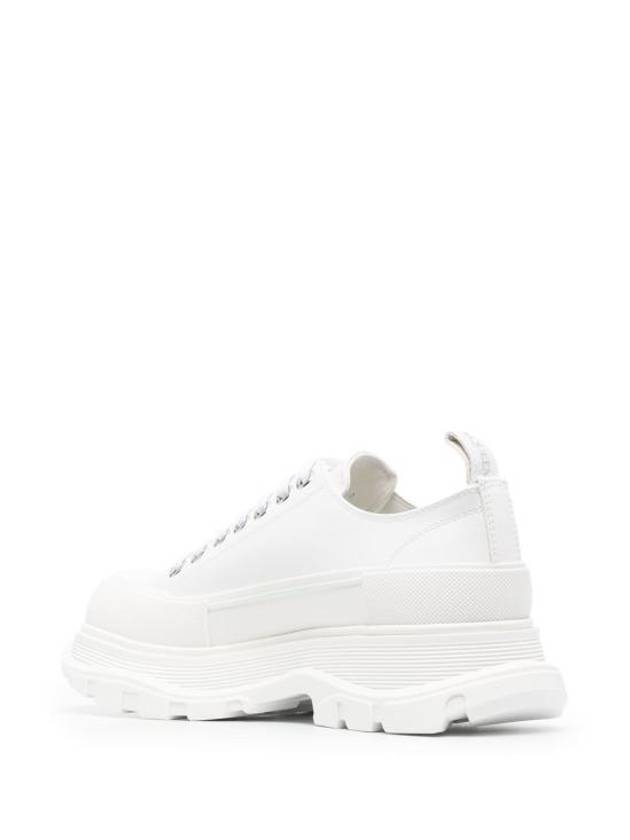 Tread Slick Logo Graffiti Low Top Sneakers White - ALEXANDER MCQUEEN - BALAAN 5