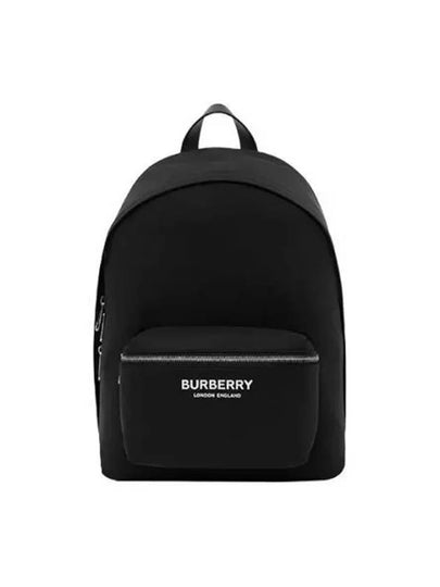 Logo Print Nylon Backpack Black - BURBERRY - BALAAN 2