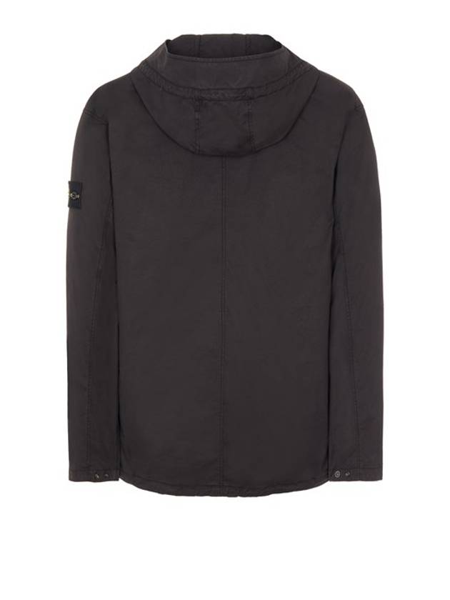 Supima Logo Patch Cotton Twill Anorak Black - STONE ISLAND - BALAAN 3