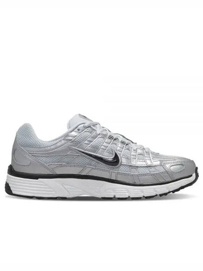 Women's P6000 Low Top Sneakers Metallic Silver Black - NIKE - BALAAN 2