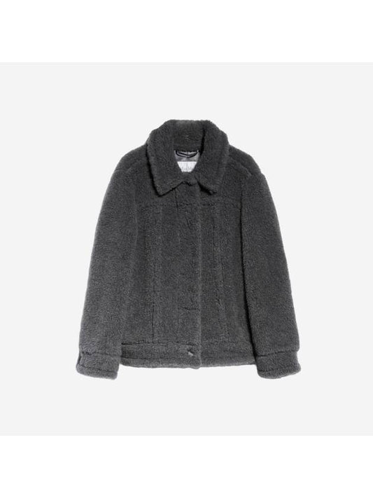 Tedino Teddy Jacket Medium Grey - MAX MARA - BALAAN 1