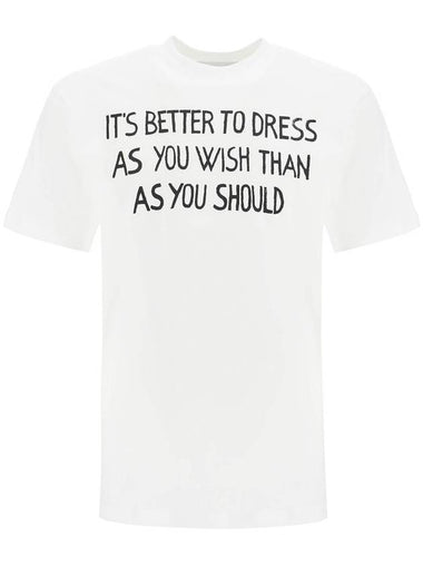 t-shirt with lettering print - MOSCHINO - BALAAN 1