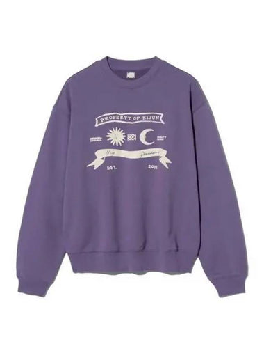 Sun Moon Pullover Unisex Purple - KIJUN - BALAAN 1