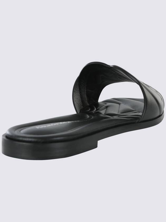 Alexander McQueen Black Leather Flats - ALEXANDER MCQUEEN - BALAAN 2