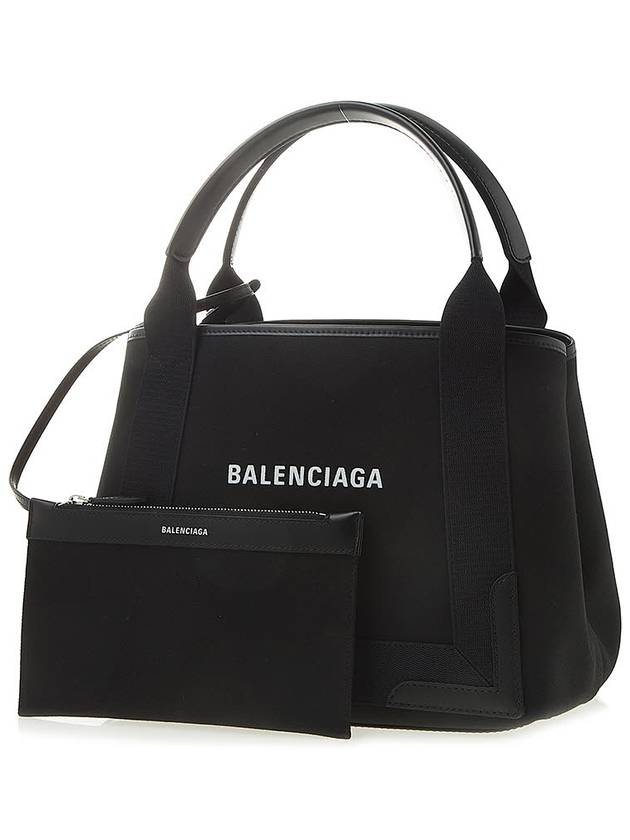 Cabas Logo Canvas Small Tote Bag Black - BALENCIAGA - BALAAN 3