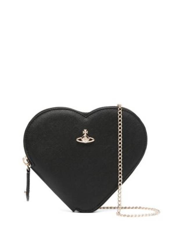 Heart Shoulder Bag Black - VIVIENNE WESTWOOD - BALAAN 1