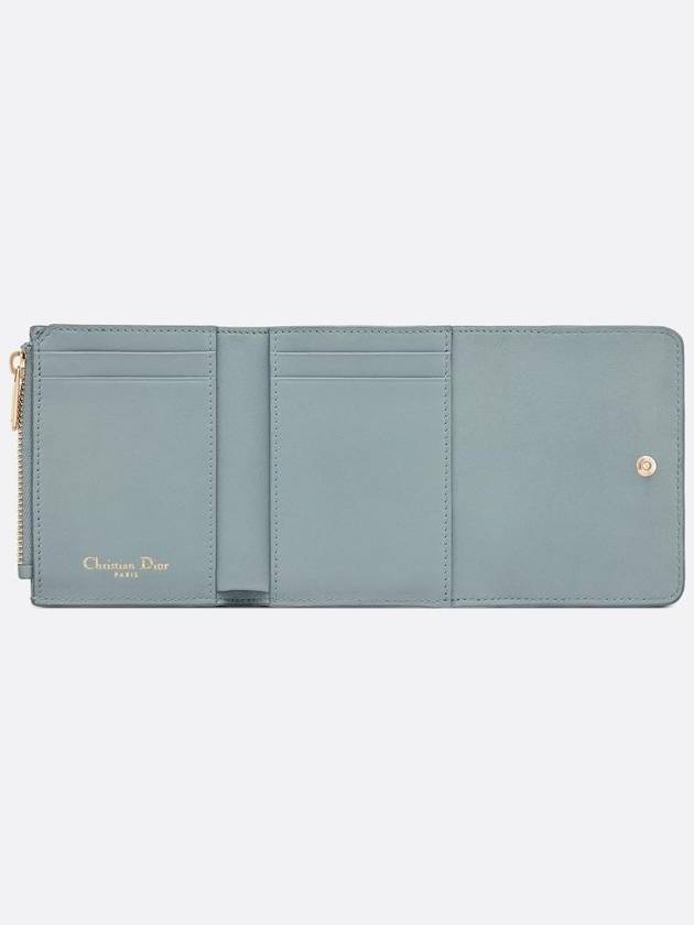 30 Montaine Lotus Halfwallet Cloud Blue - DIOR - BALAAN.