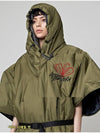 Hooded Cape Khaki - ATHPLATFORM - BALAAN 3