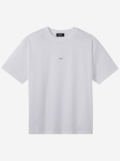 Men's Kyle Logo Print Cotton Jersey Short Sleeve T-Shirt  White - A.P.C. - BALAAN 2