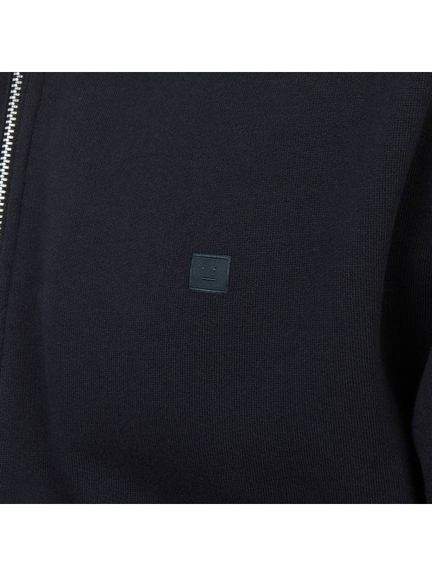 Cotton Zip-Up Hoodie Black - ACNE STUDIOS - BALAAN 9