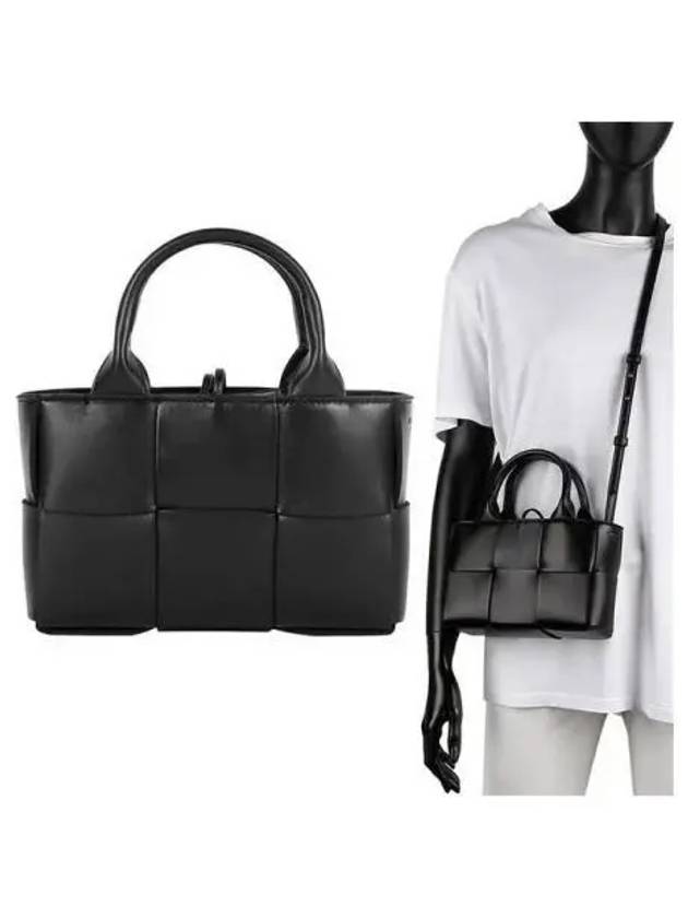 Candy Acro Intrecciato Tote Bag Black - BOTTEGA VENETA - BALAAN 2