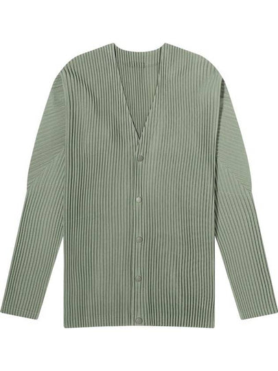 Color Pleated Cardigan Green - ISSEY MIYAKE - BALAAN 2