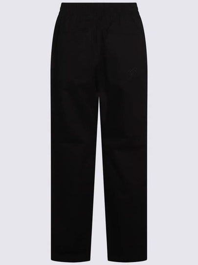 Maison Kitsuné Black Cotton Pants - MAISON KITSUNE - BALAAN 2