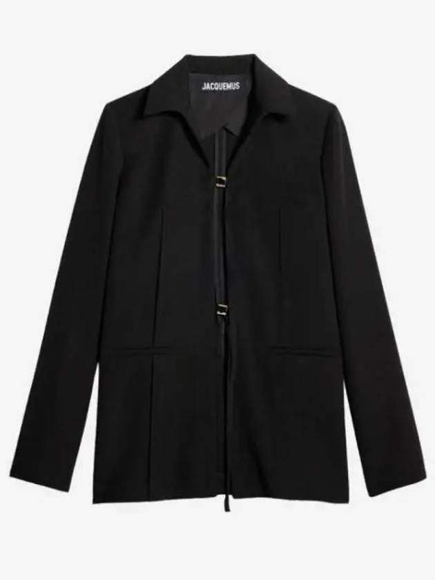 La Veste Amaro Long Strap Jacket Black - JACQUEMUS - BALAAN 2