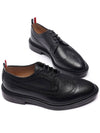 Men's Classic Long Wing Brogue Lace Up Brogue Shoes Black - THOM BROWNE - BALAAN 6