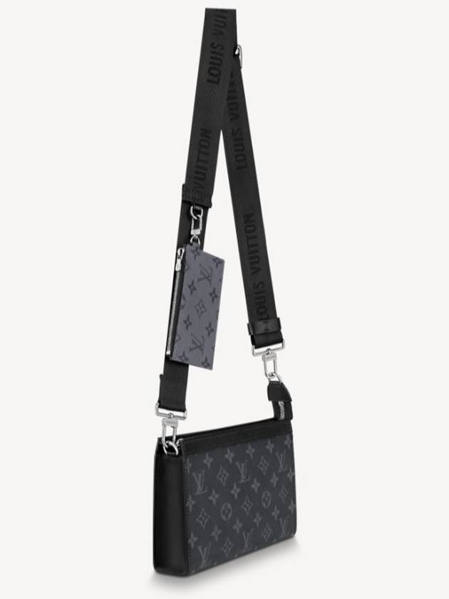 Gaston Wearable Long Wallet Black - LOUIS VUITTON - BALAAN 3