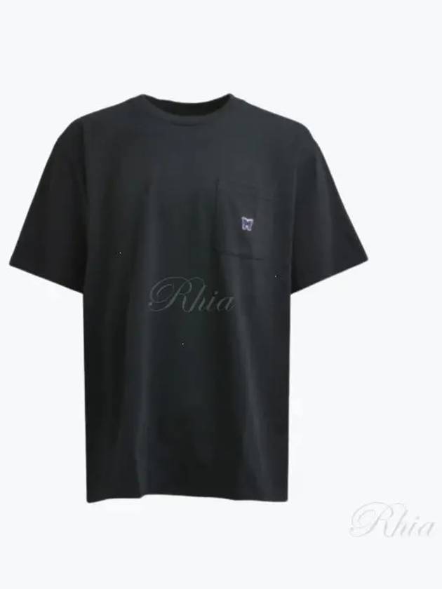 Crew Neck Poly Jersey Short Sleeve T-Shirt Black - NEEDLES - BALAAN 2