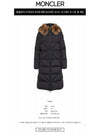 Busard Long Hooded Fur Down Padding Black - MONCLER - BALAAN 3