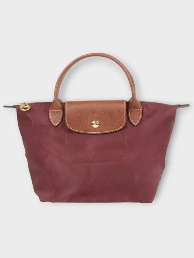 Le Pliage Original Small Tote Bag Burgundy - LONGCHAMP - BALAAN 3