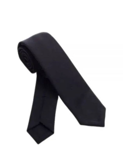 Men's Super 120s Twill Classic Tie Deep Blue - THOM BROWNE - BALAAN 2