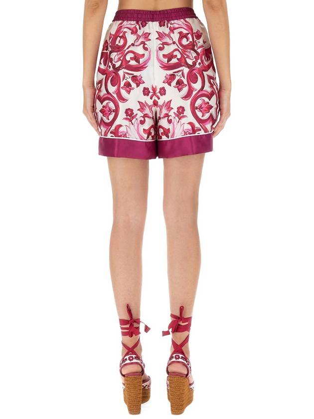 23 fw MAJOLICA Print Silk Shorts FTAM7THI1BGHE3TN B0710397090 - DOLCE&GABBANA - BALAAN 5