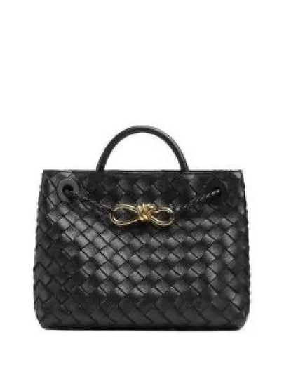 Andiamo Small Tote Bag Black - BOTTEGA VENETA - BALAAN 2