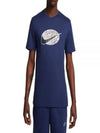 Men's Sportswear 12MO Swoosh Short Sleeves T-Shirt Navy - NIKE - BALAAN 2