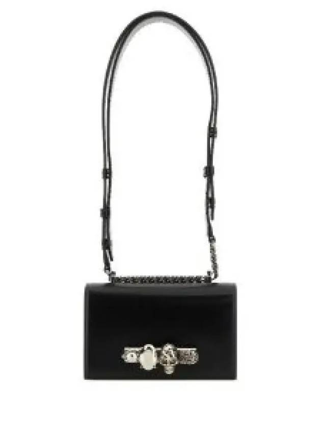 Biker Skull Jewelry Mini Satchel Shoulder Bag Black - ALEXANDER MCQUEEN - BALAAN 2